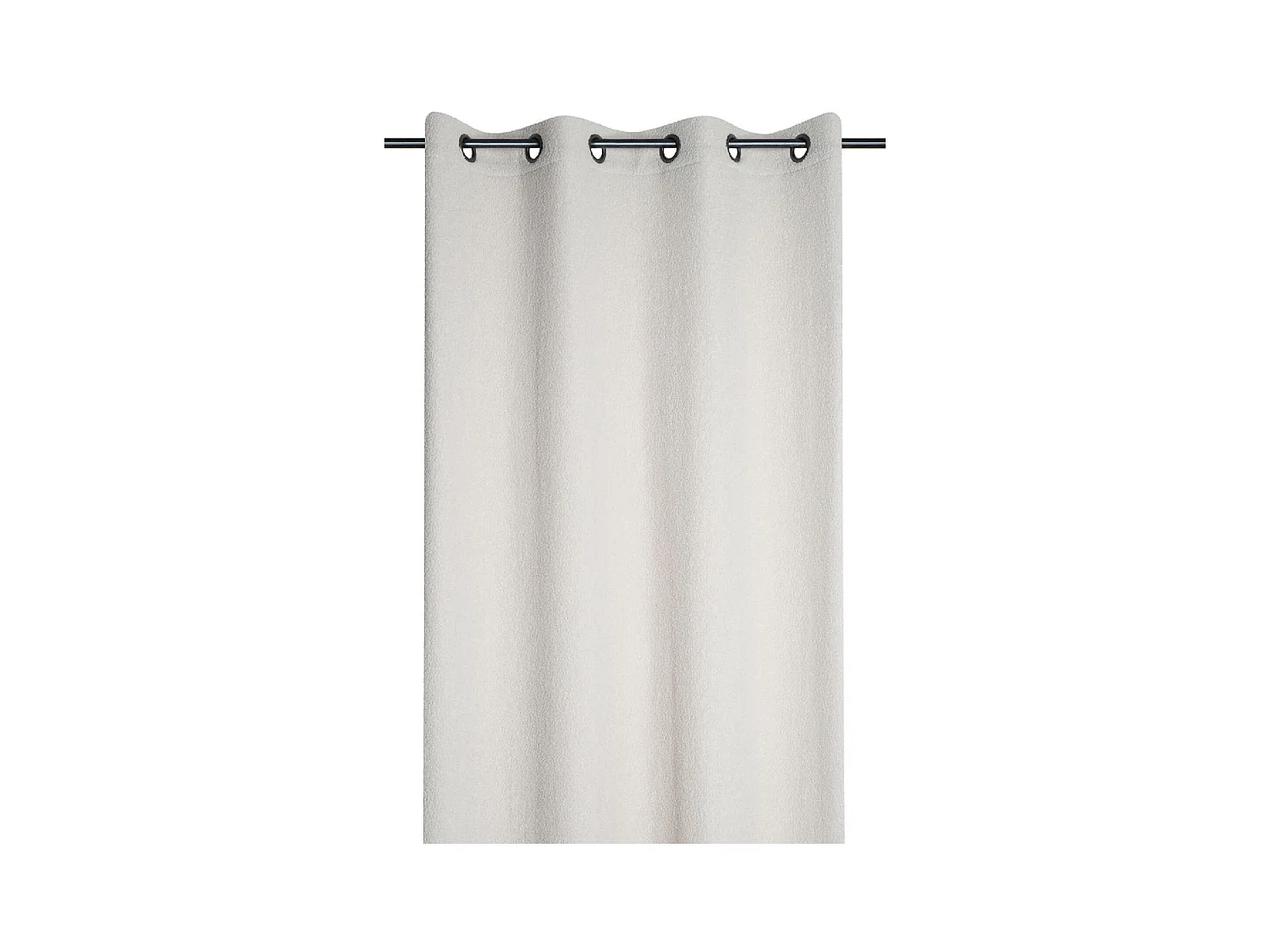 Rideau à oeillets doux effet bouclette