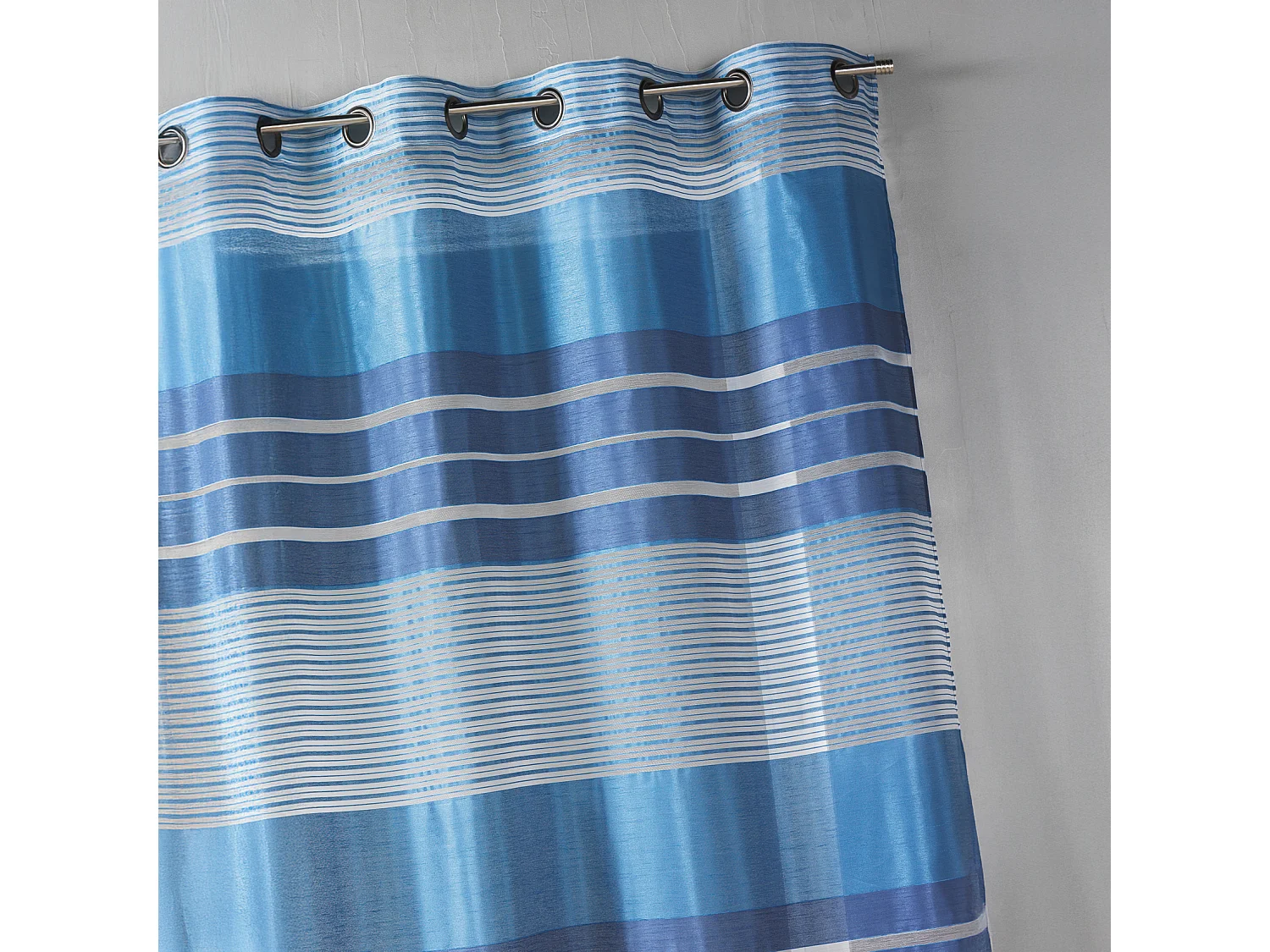Visillo fantasía a rayas horizontales