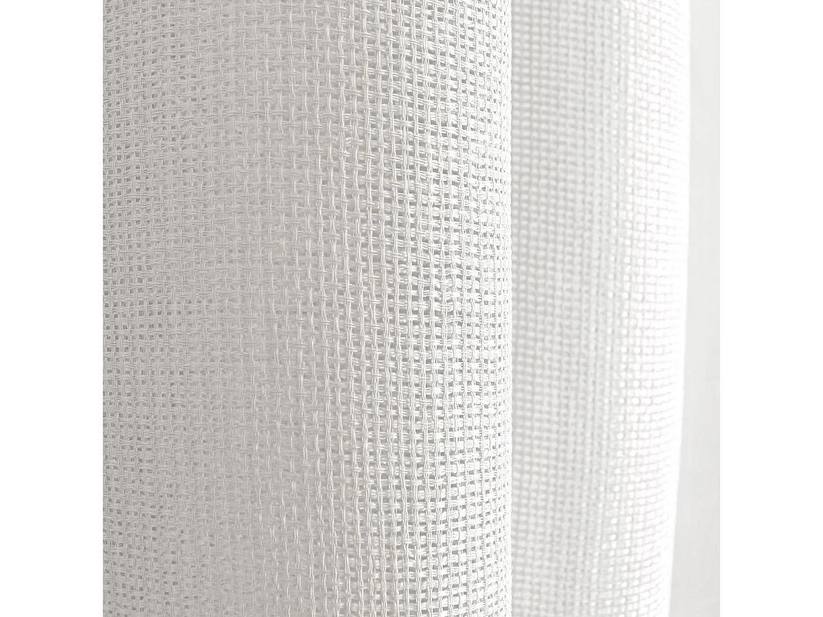 Rideau Voilage à Œillets Uni "Jelly" 140x240cm Blanc