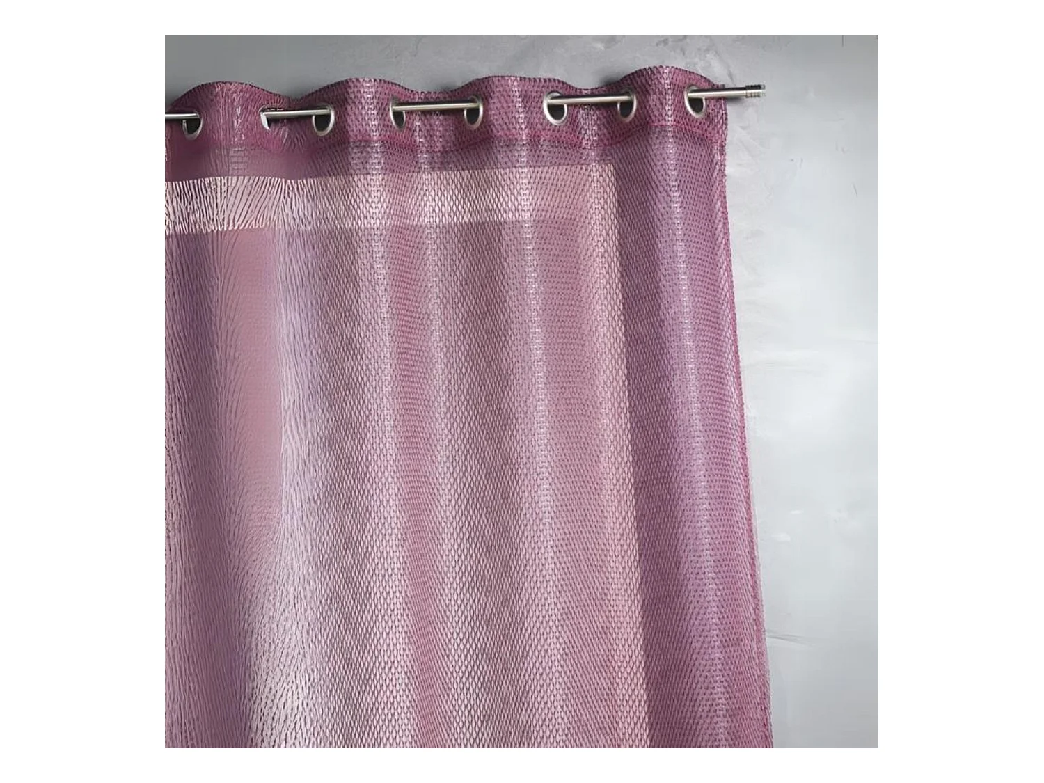 Voilage en organza fantaisie effet "résille"