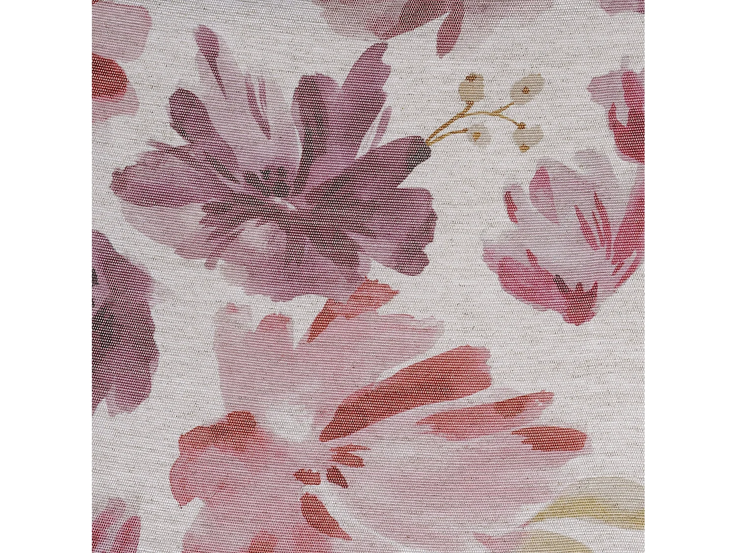 Verdunklungsvorhang mit aquarellierten Blumen 145 x 260 cm