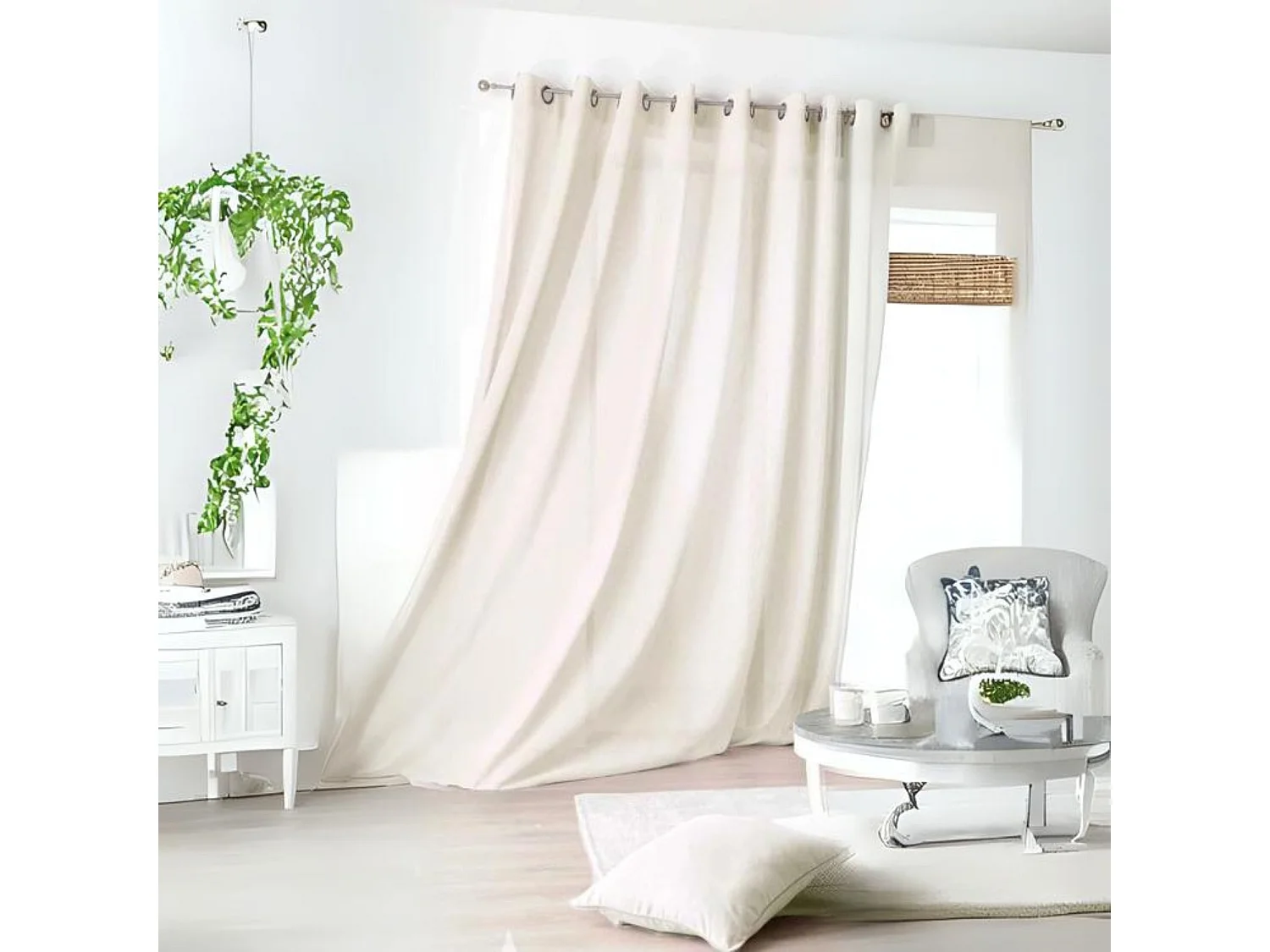 Voilage Grande Largueur à Effet Mousseline