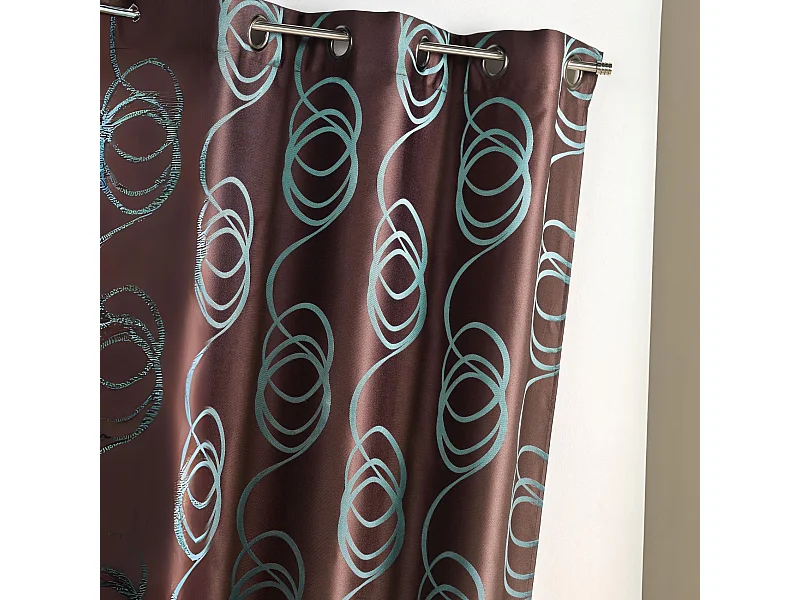 Cortina Jacquard 'Remolinos' 140 x 260 cm