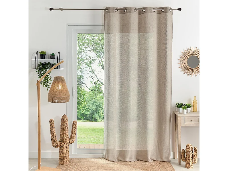 Schlaufenvorhang mit Ösen 140 x 240 cm