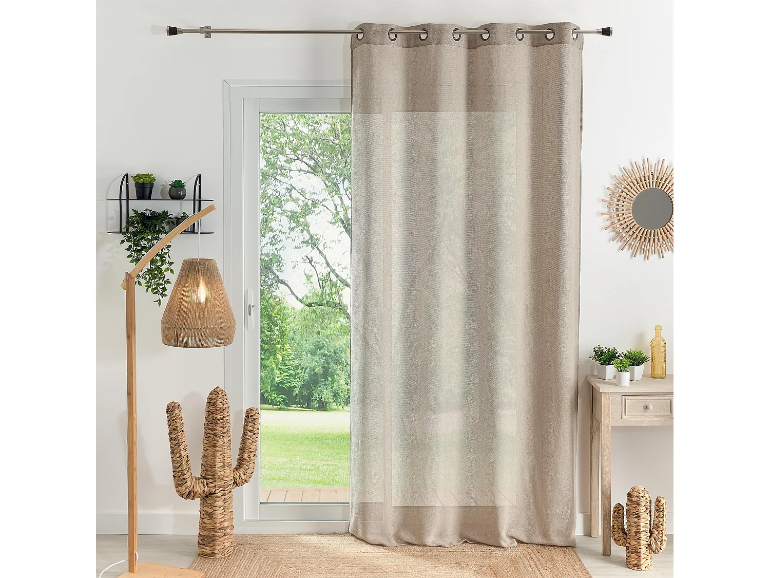 Cortina de bucle con ojales 140 x 240 cm