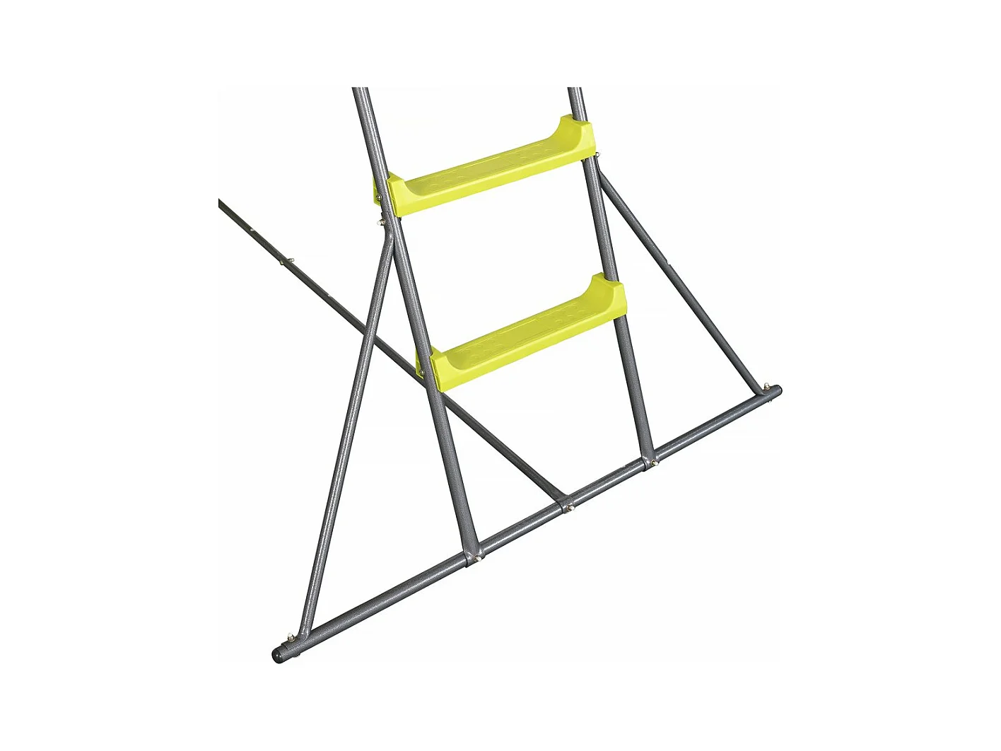 Outdoor-Rutsche mit Doppelwelle "Poly" in grün - 240 x 24 x 156 cm