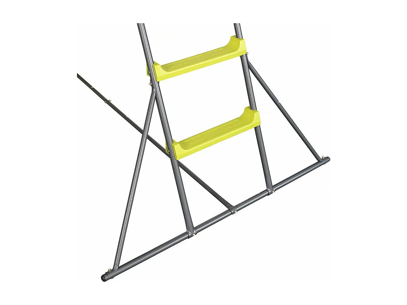 Scivolo da giardino a doppia onda "Poly" verde - 240 x 120 x 156 cm