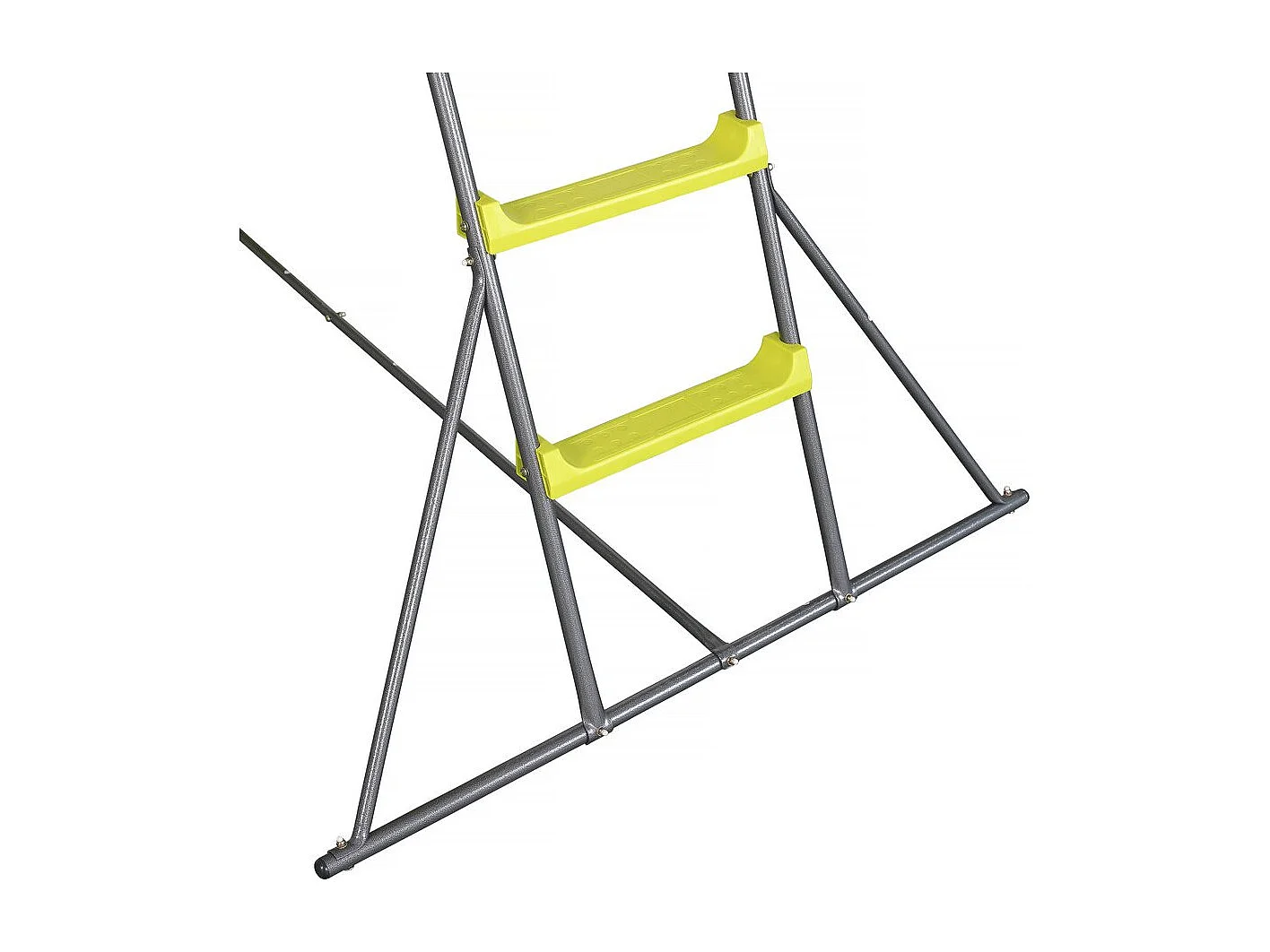 Tobogán de jardín "Poly" doble ola en verde - 240 x 120 x 156 cm