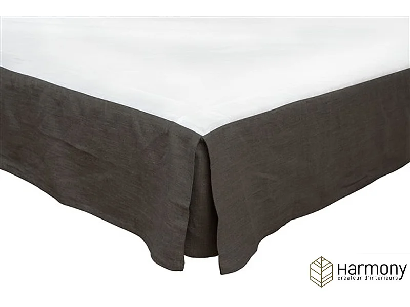 Cache sommier Harmony en 100% lin lavé