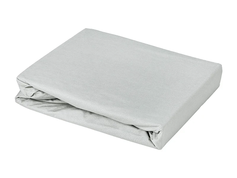 Drap housse élastiqué en 100% coton peigné