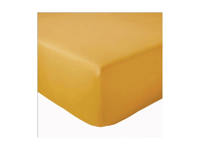 Drap Housse Uni bonnet 30 cm 100% Coton