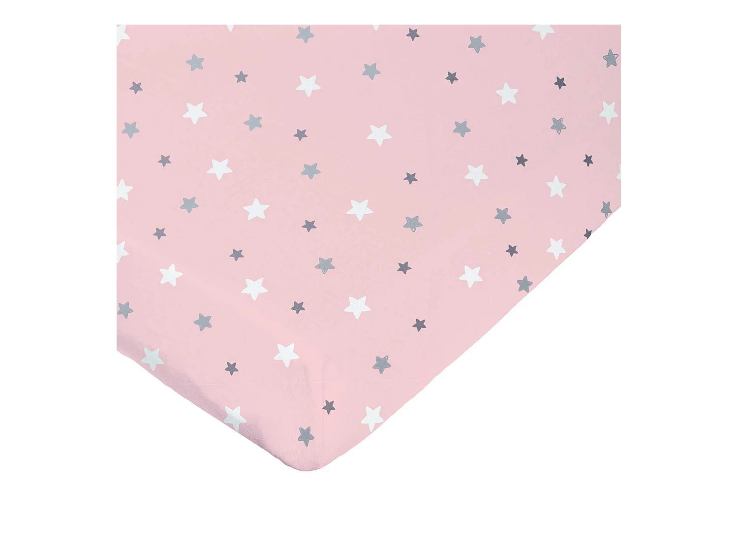 Drap housse imprimé étoiles multicolores