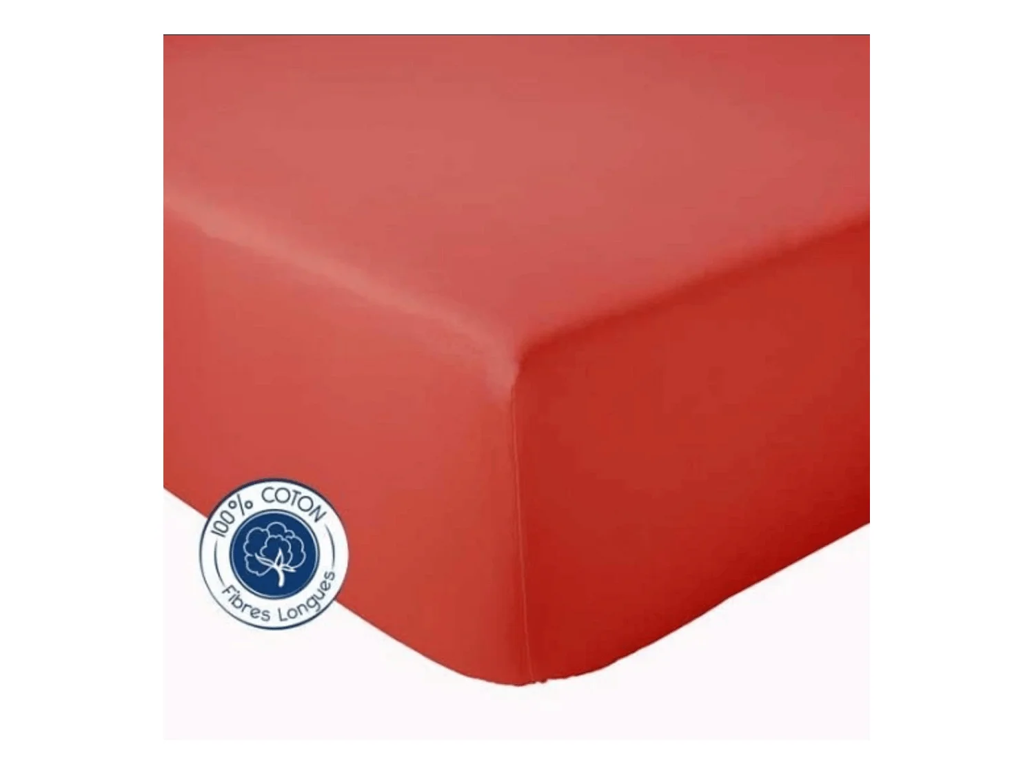 Drap Housse coton bonnet 23 cm fabriqué en France