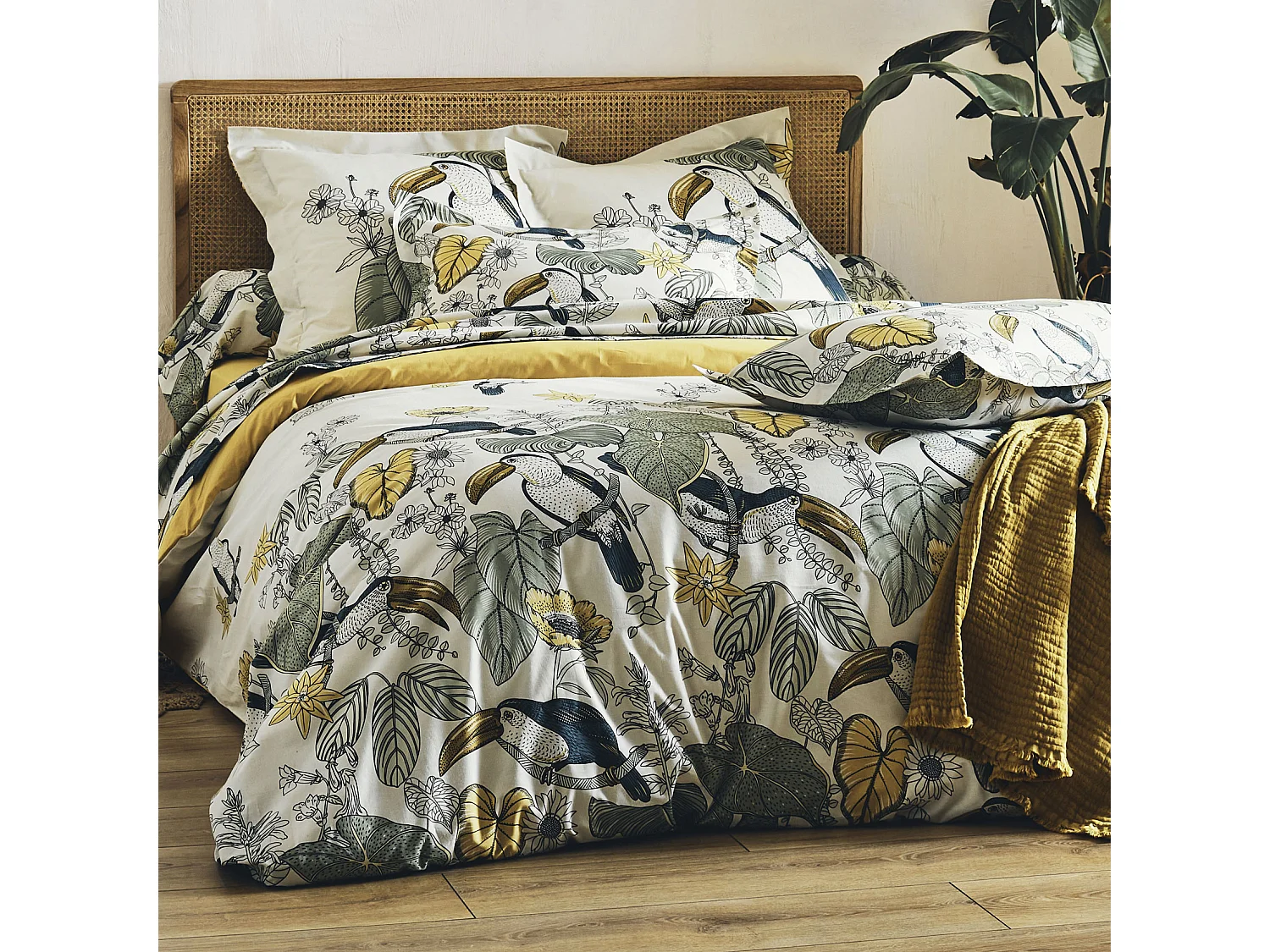 Ensemble draps et taie Toco