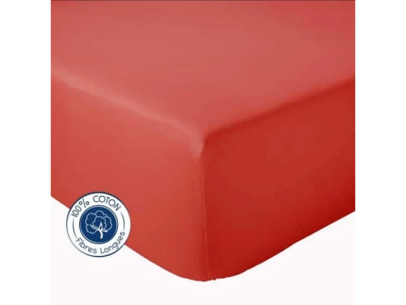 Drap Housse coton bonnet 23 cm fabriqué en France