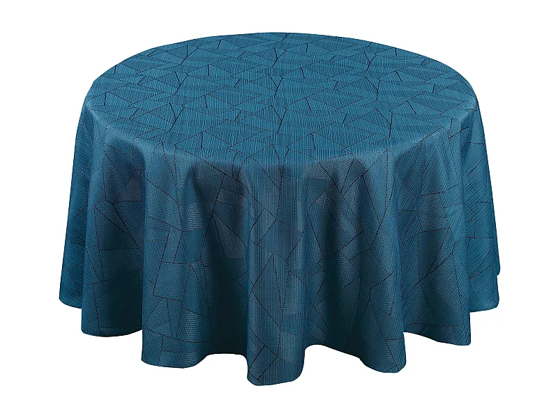 Nappe ronde extérieure aux motifs graphiques