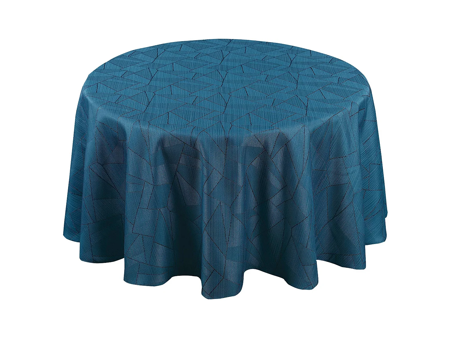Nappe ronde extérieure aux motifs graphiques