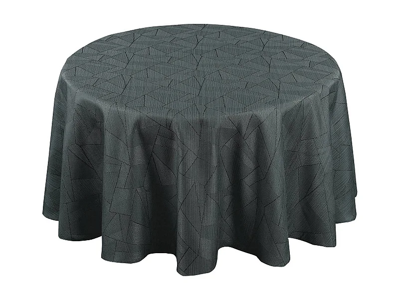 Nappe ronde extérieure aux motifs graphiques