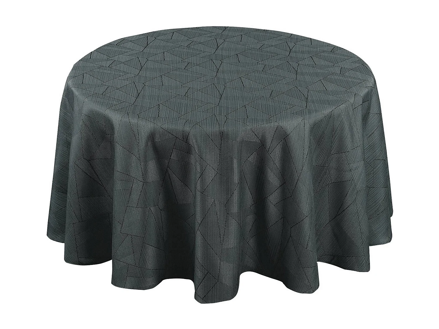 Nappe ronde extérieure aux motifs graphiques