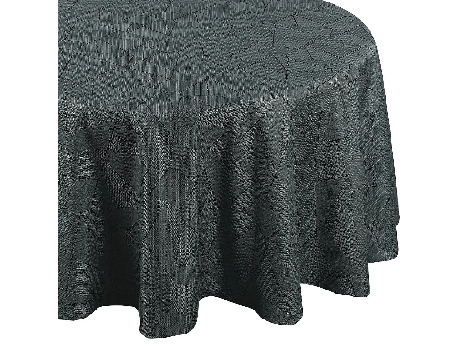 Nappe ronde extérieure aux motifs graphiques