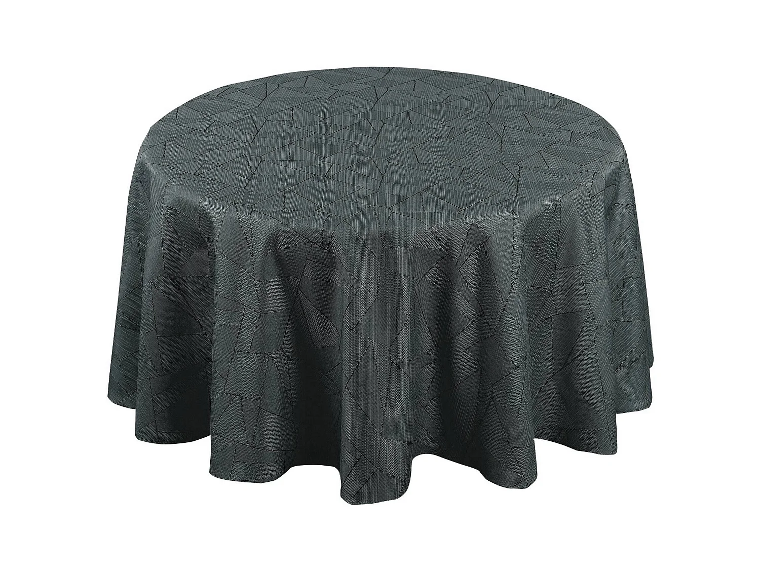 Nappe ronde extérieure aux motifs graphiques