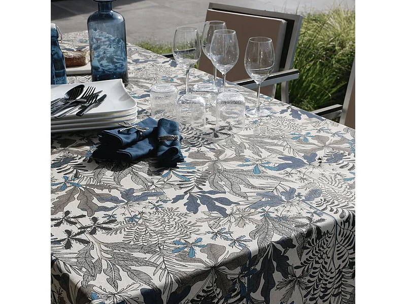 Rechteckige abwaschbare, fleckenabweisende Tischdecke