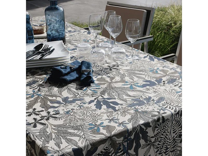 Rechteckige abwaschbare, fleckenabweisende Tischdecke