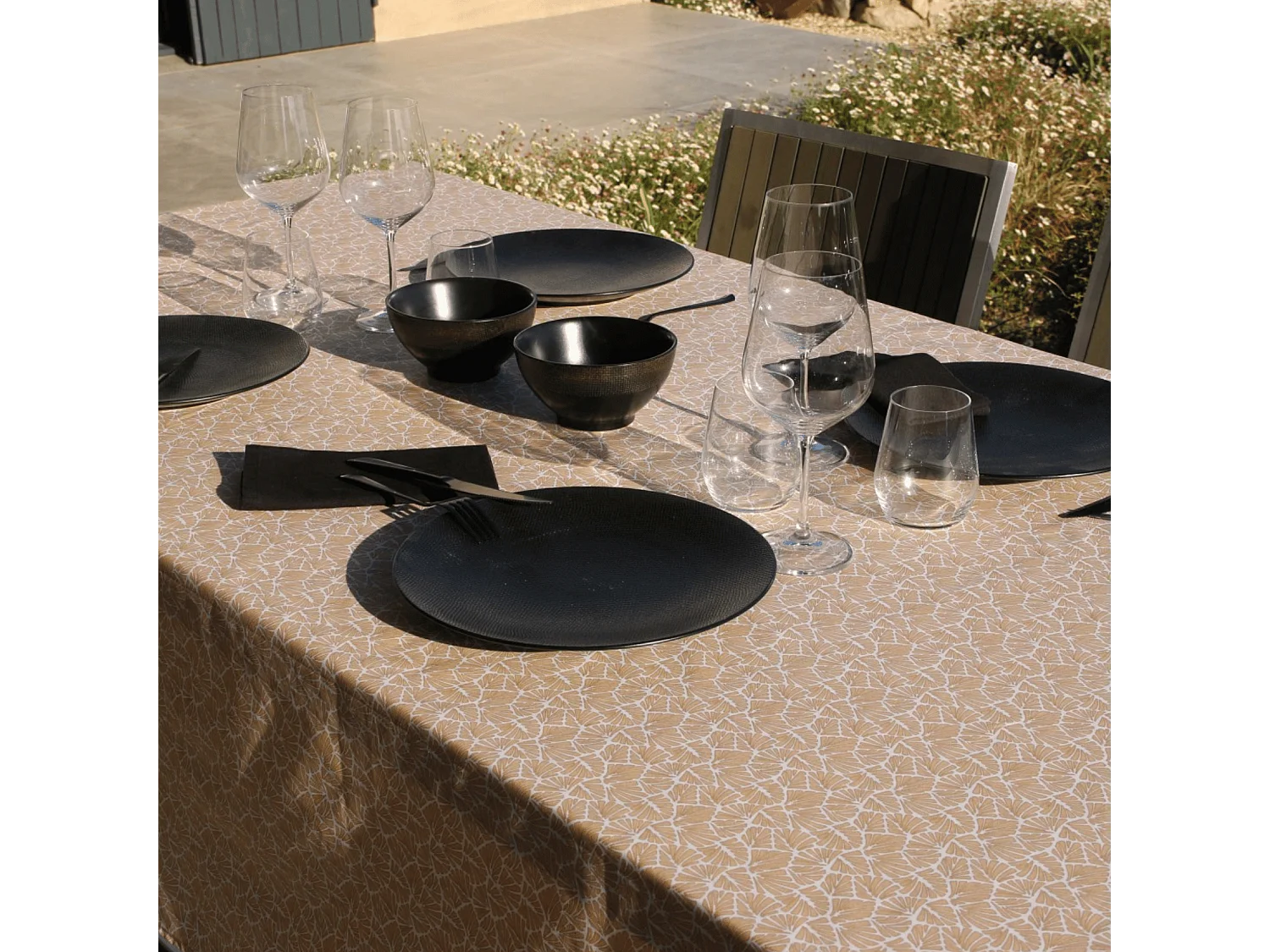 Rechteckige Tischdecke aus 100% beschichtetem Baumwolle