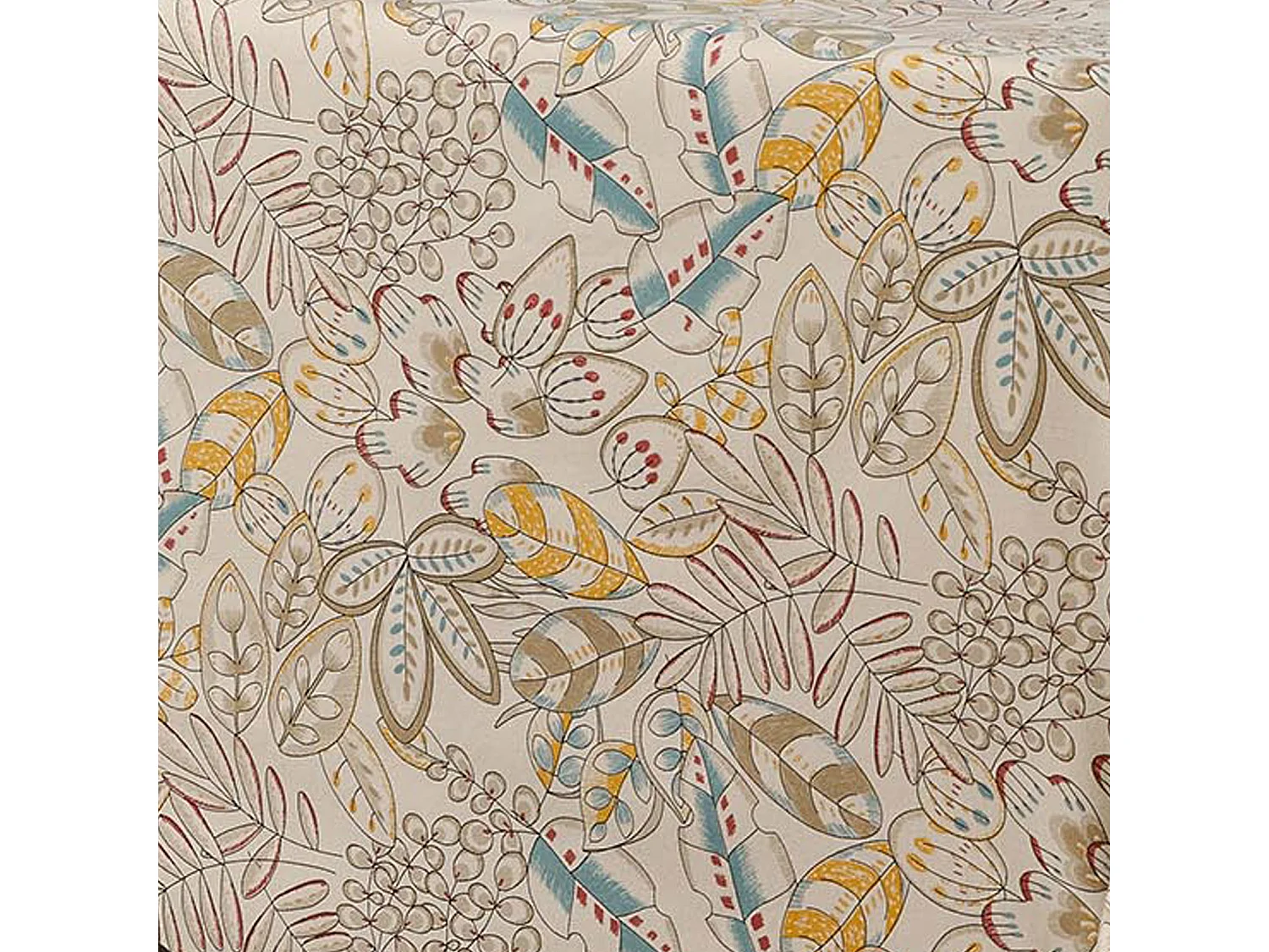 Nappe ronde enduite au look nature