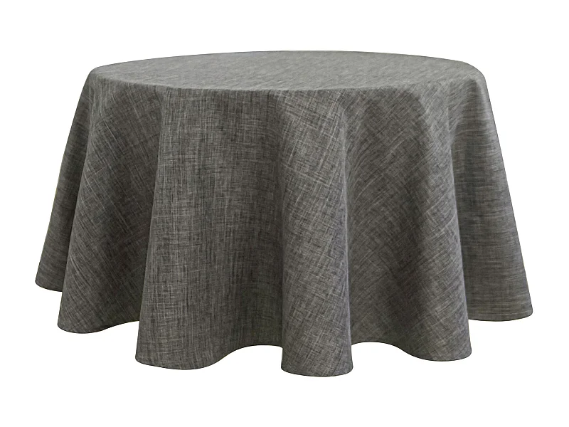 Nappe ronde infroissable et anti-tâches