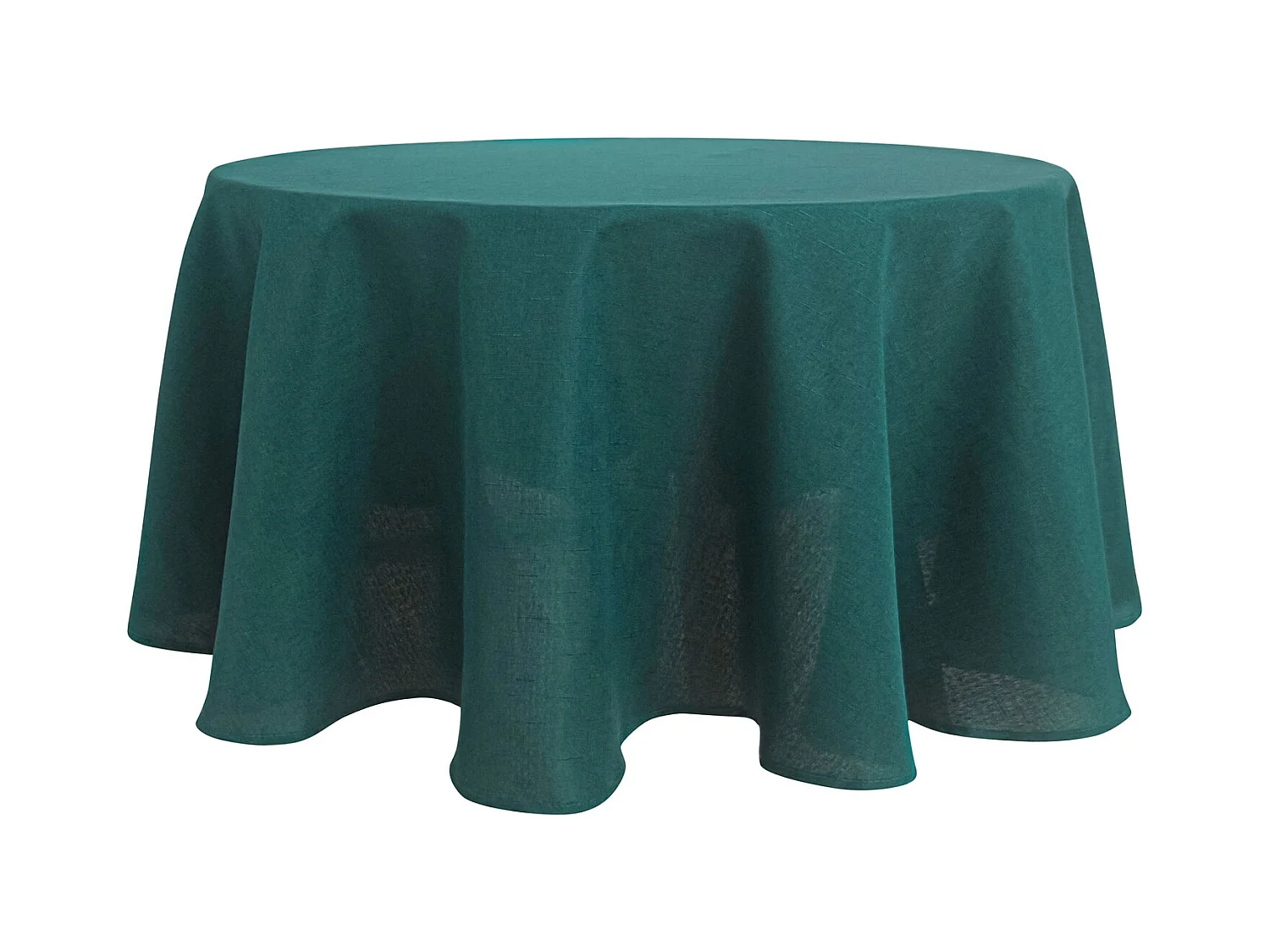 Nappe ronde infroissable et anti-tâches