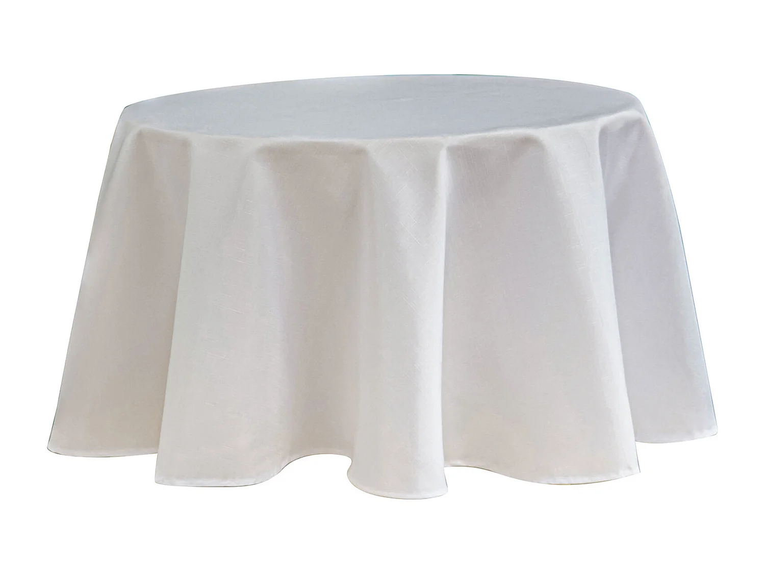 Nappe ronde infroissable et anti-tâches