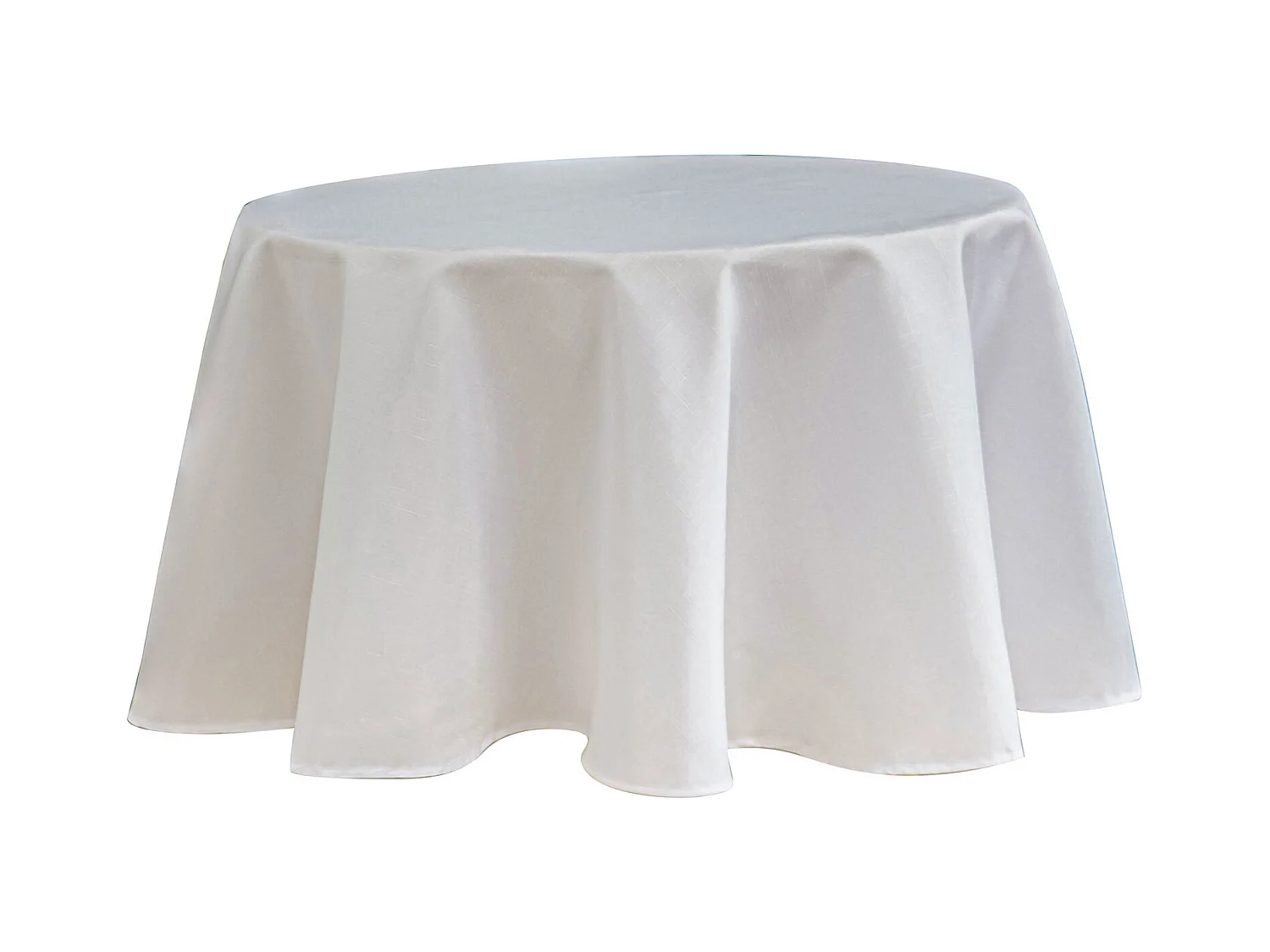Nappe ronde infroissable et anti-tâches