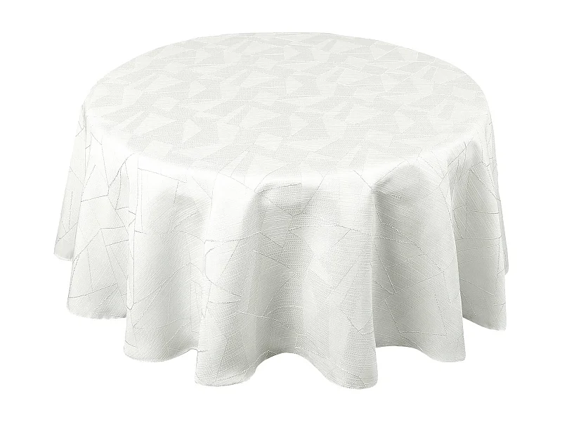 Nappe ronde extérieure aux motifs graphiques