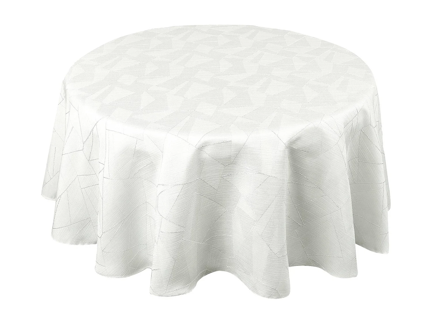 Nappe ronde extérieure aux motifs graphiques