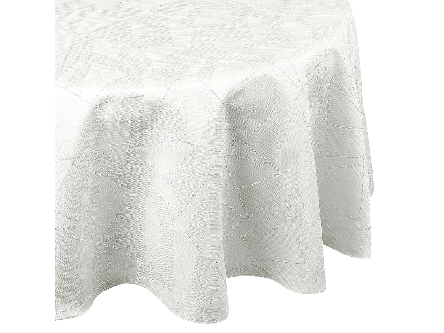 Nappe ronde extérieure aux motifs graphiques