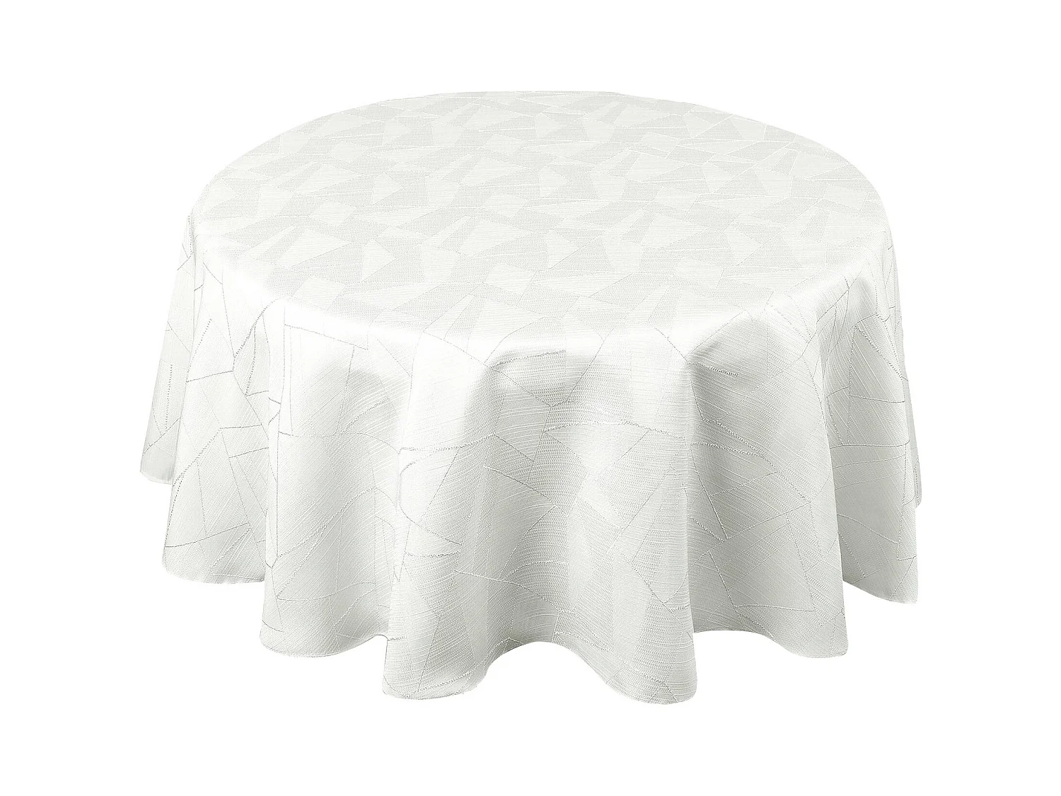 Nappe ronde extérieure aux motifs graphiques