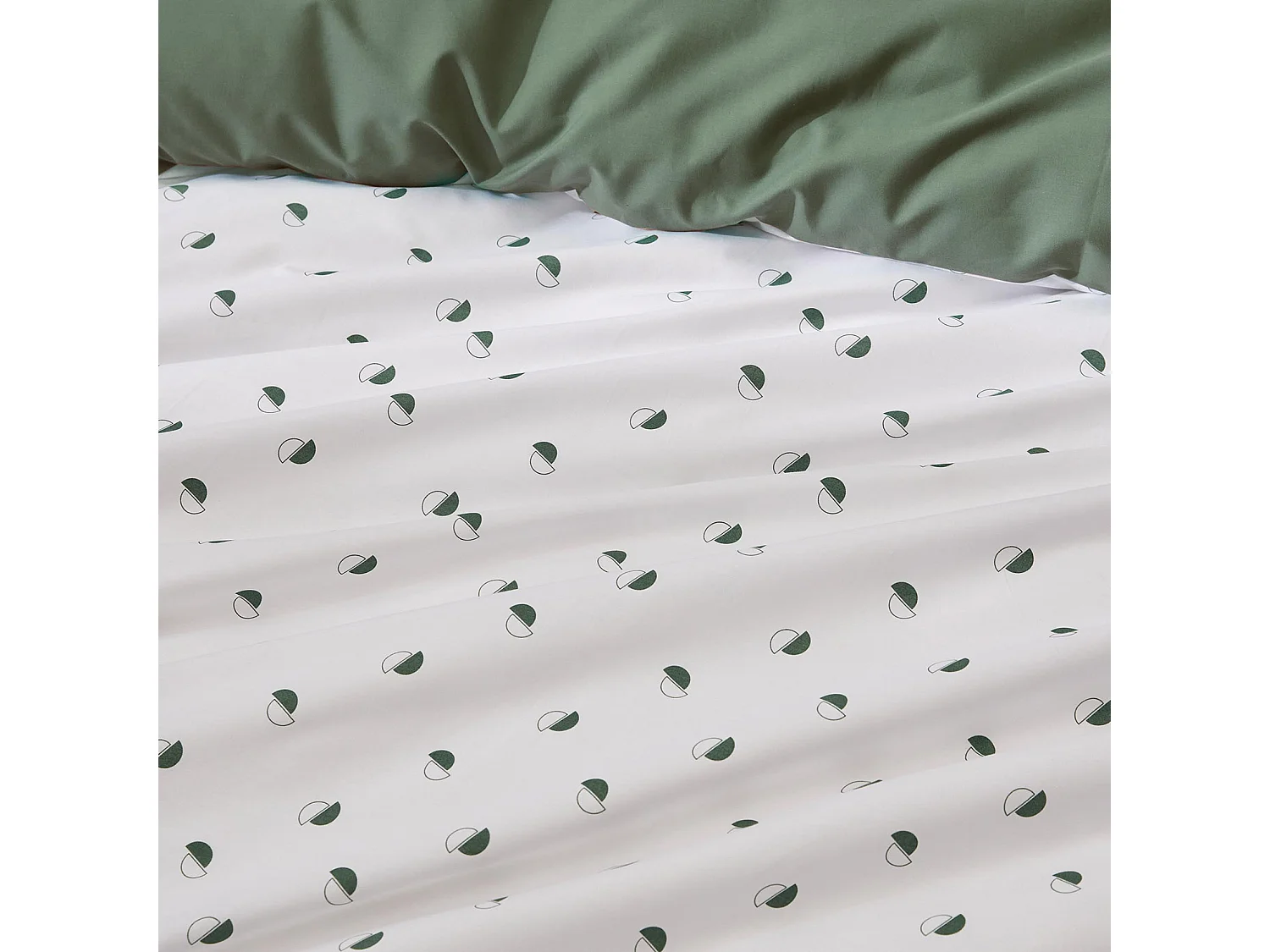 taie d oreiller percale géométrique