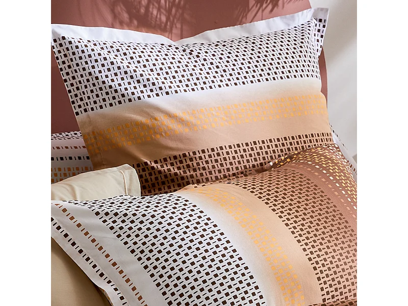 Kissenbezug im geometrischen Stil aus Baumwolle