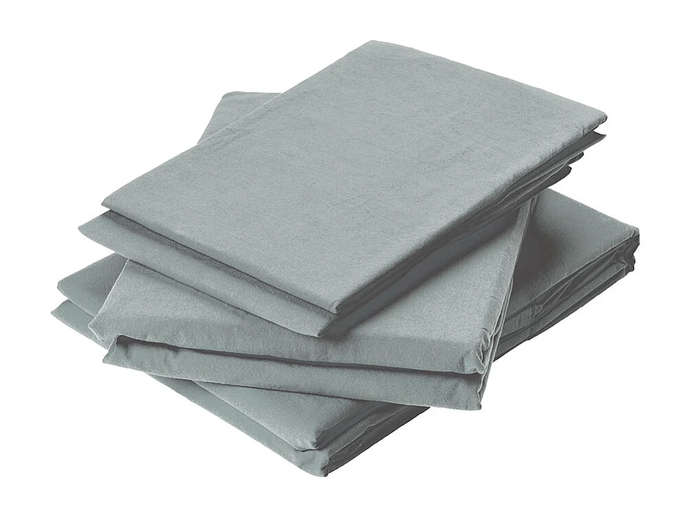 Drap Plat en Coton Lavé