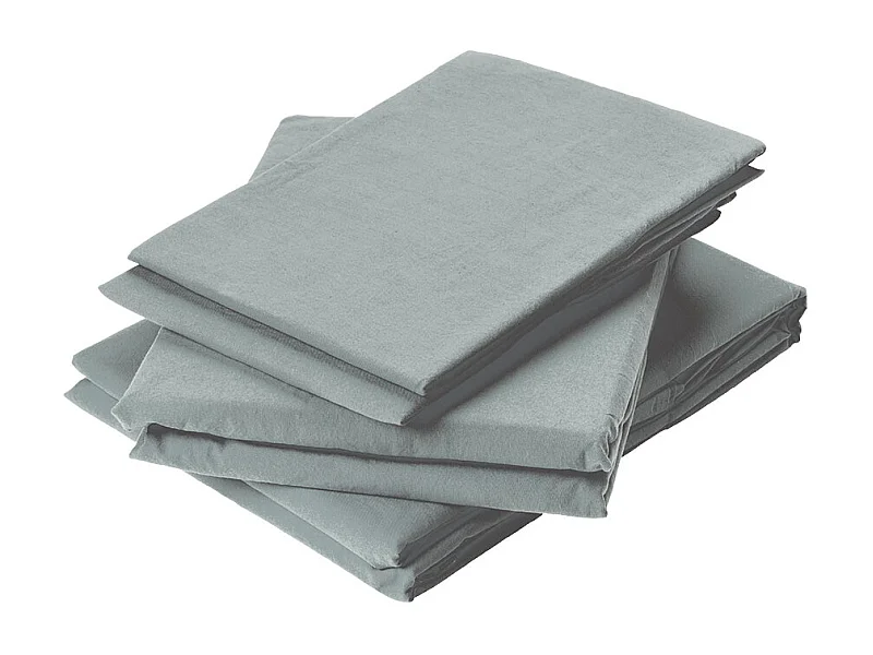 Sábana plana en algodón lavado 180 x 200 cm