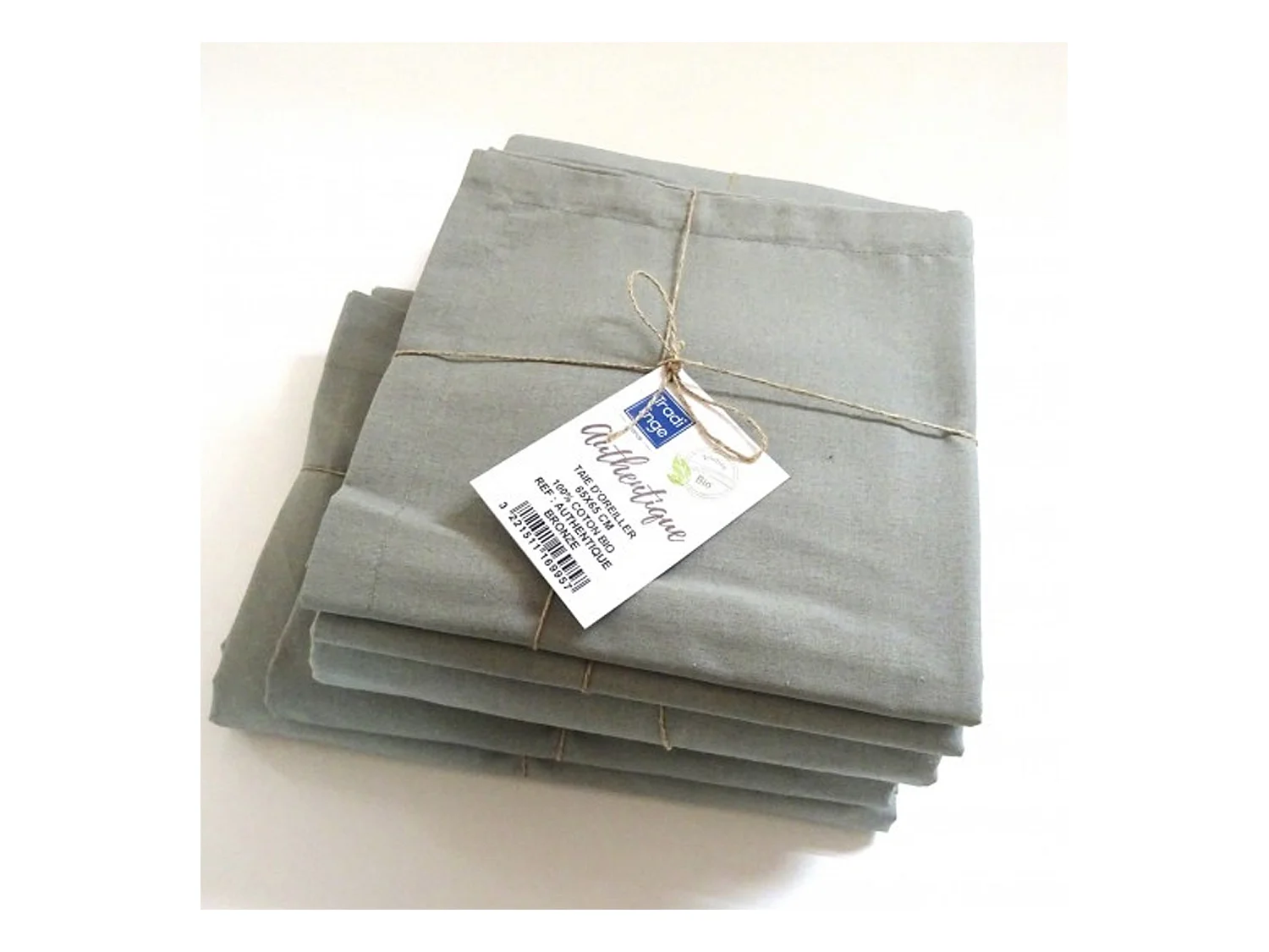 Drap plat en 100% coton biologique