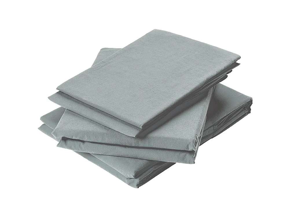 Drap Plat en Coton Lavé