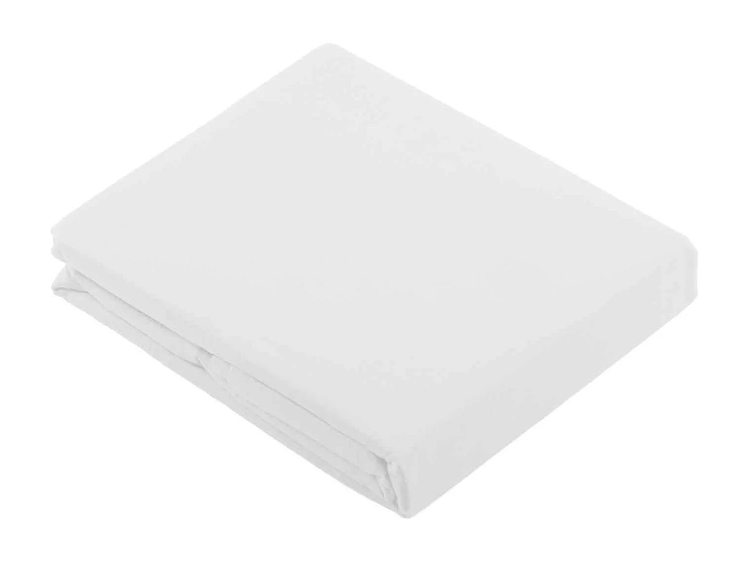 Drap recouvrement ton sur ton 240 x 310 cm blanc