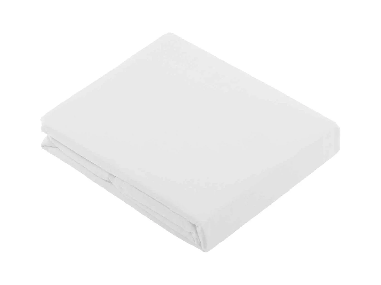 Drap recouvrement ton sur ton 240 x 310 cm blanc