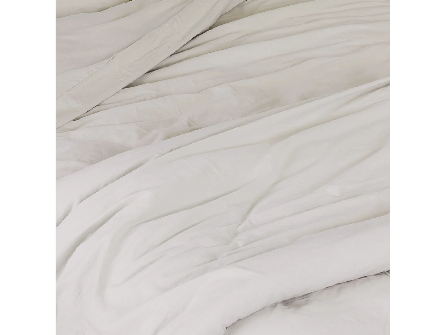 Drap Plat en Coton Lavé