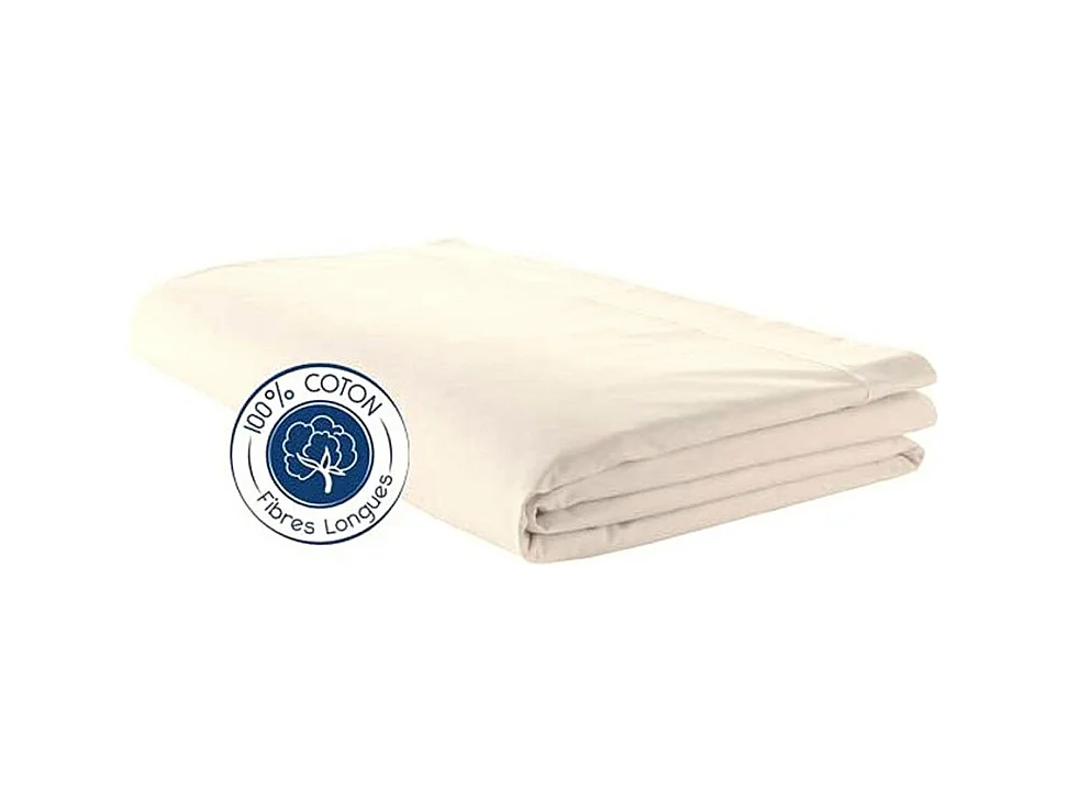 Drap percale 280 x 325 cm uni