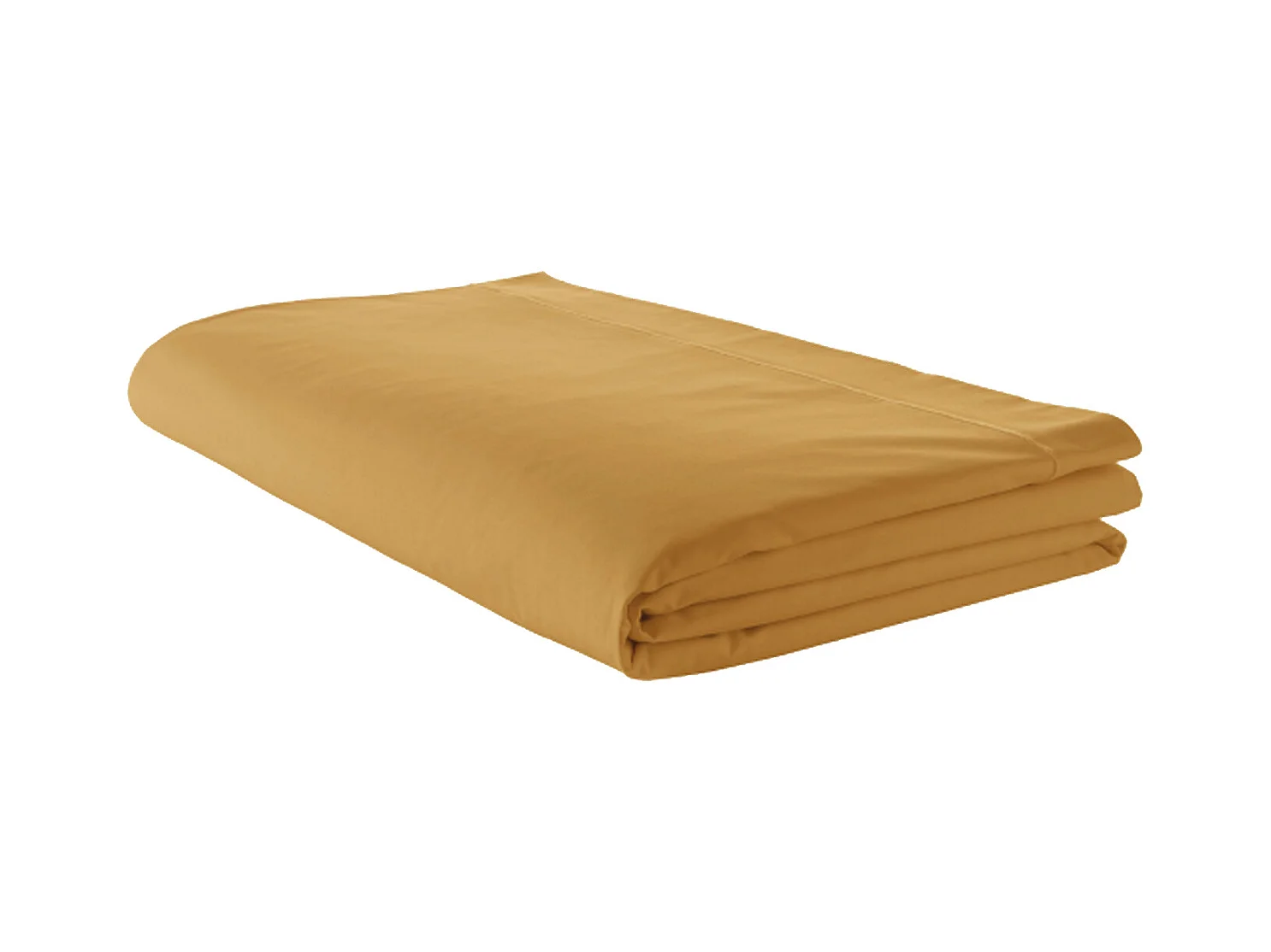 Drap plat uni en percale de coton