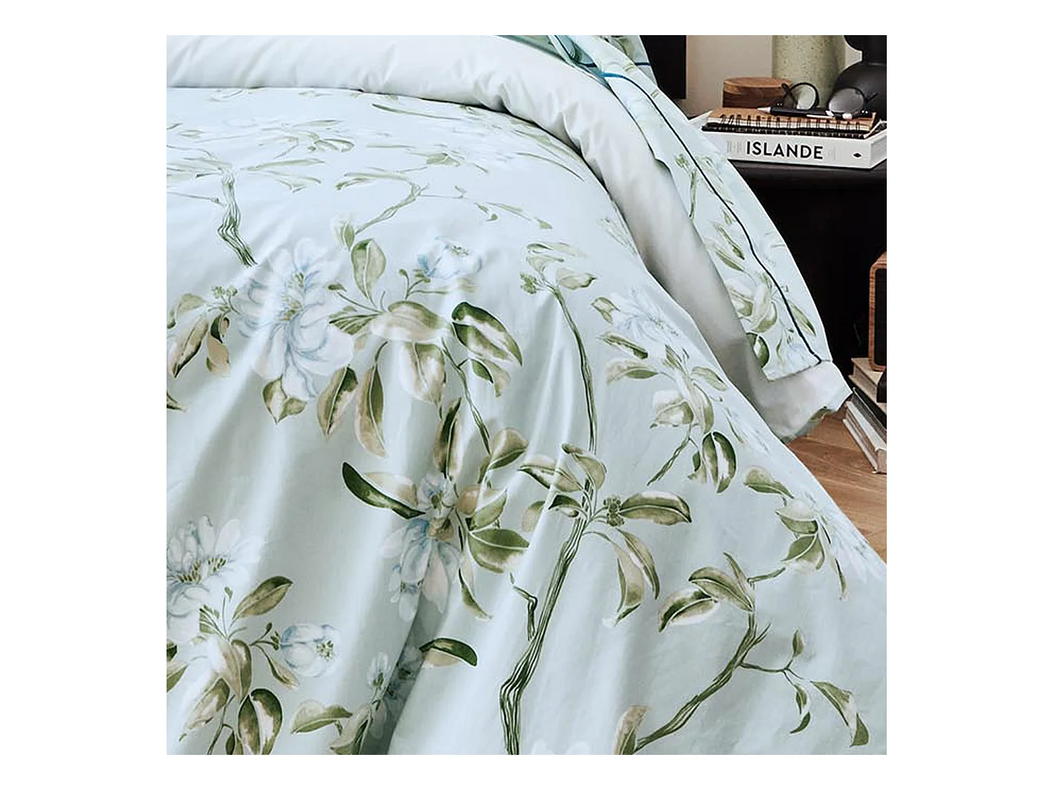 Drap plat en percale de coton au style anglais