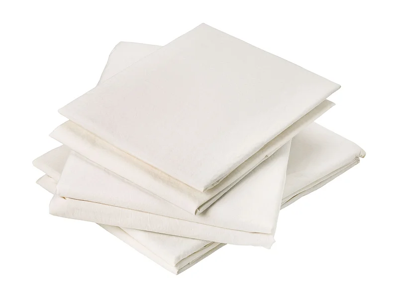 Unifarbenes Bettbezug-Set aus gewaschener Baumwolle